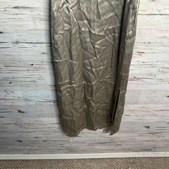 Topshop cut out dress gold silver midi size 6 - Picture 2 of 16
